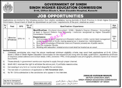 Sindh Higher Education Commission Jobs Vacancies 2021 – Latest Jobs 2021