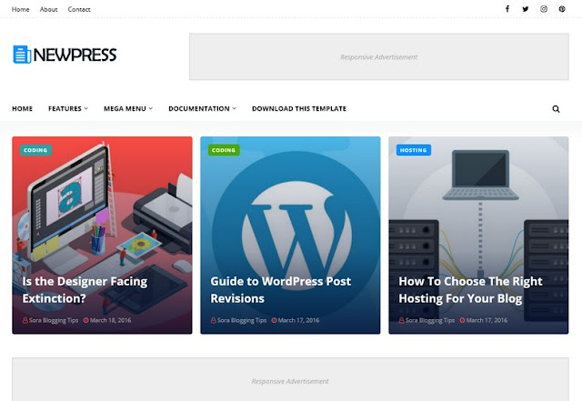 NewPress Blogger Template