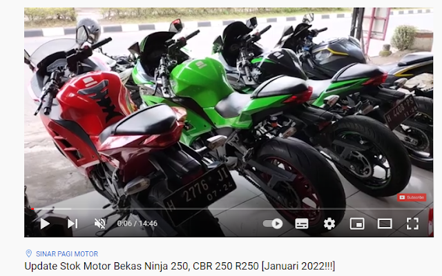 Daftar Harga Motor Bekas 250cc NINJA 250 CC, CBR 250RR, R25 BEKAS SEMARANG 2022!