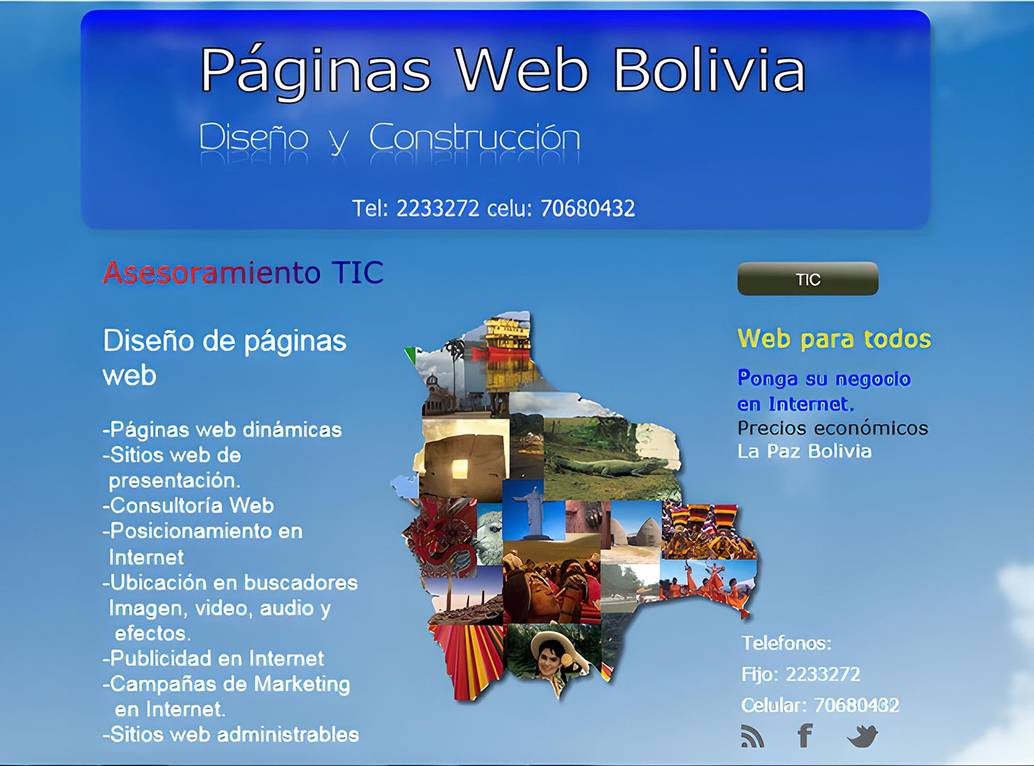 WISEÑO WEB  BOLIVIA