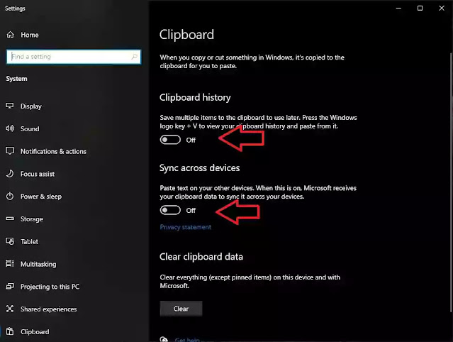 Turn on Clipoboard and All settings | sync mobile or laptop