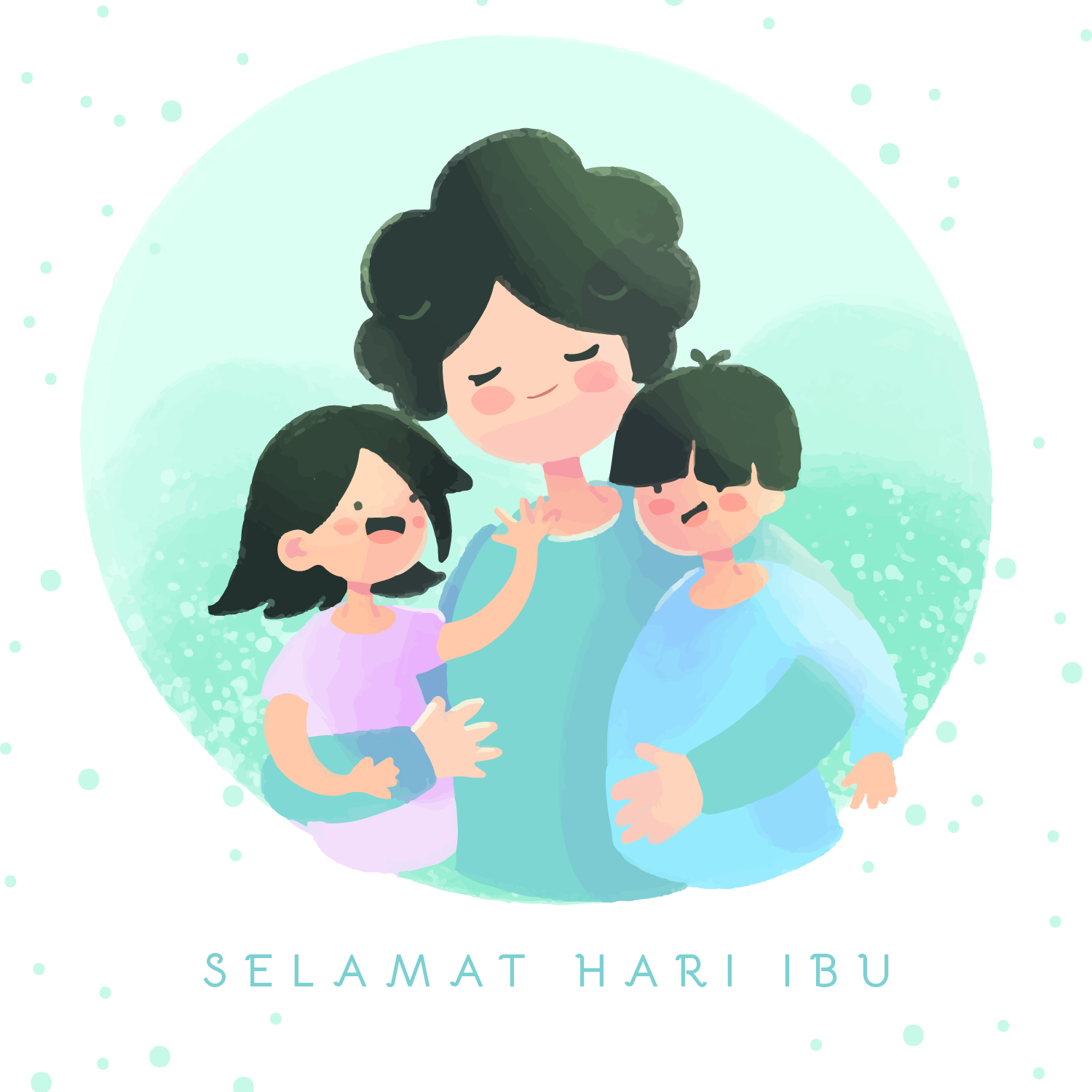 Poster Gambar Ucapan Selamat Hari Ibu Nasional - 22 Desember