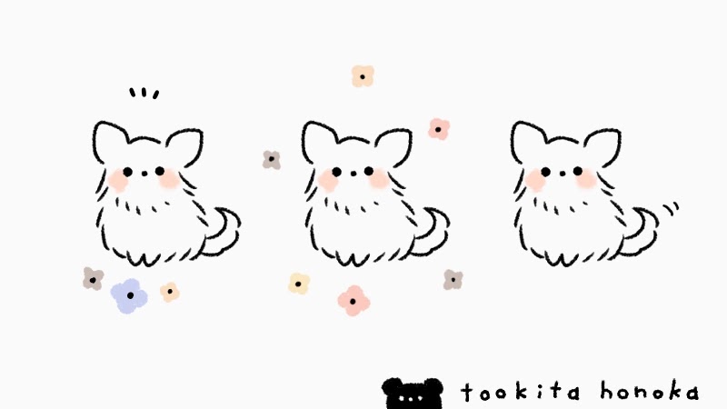 犬の簡単かわいいイラスト 絵の描き方まとめ ゆるい動物 干支 戌年 手書き ボールペン 手帳用 遠北ほのかのイラストサイト