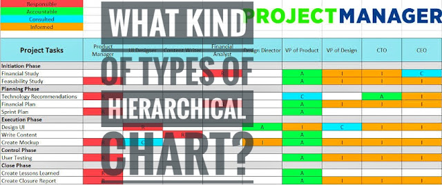 One of the given charts is not a valid hierarchical chart  Data representation technique uses various formats to document team member’s roles and responsibilities. June is working for an Airlines company, and she is helping her project manager in some of the data representation techniques used in the organization. She is referring to a couple of data representation techniques which were used before in the organization. One of the given charts is not a valid hierarchical chart. Identify it.   A. Work breakdown structure.  B. RACI chart.  C. Organizational breakdown structure.  D. Resource breakdown structure.   Answer: Option B is not a hierarchical chart. It is a matrix-based chart.  Types of hierarchical chart are:  RBS - resource breakdown structure.  OBS - organizational breakdown structure.  WBS - work breakdown structure.