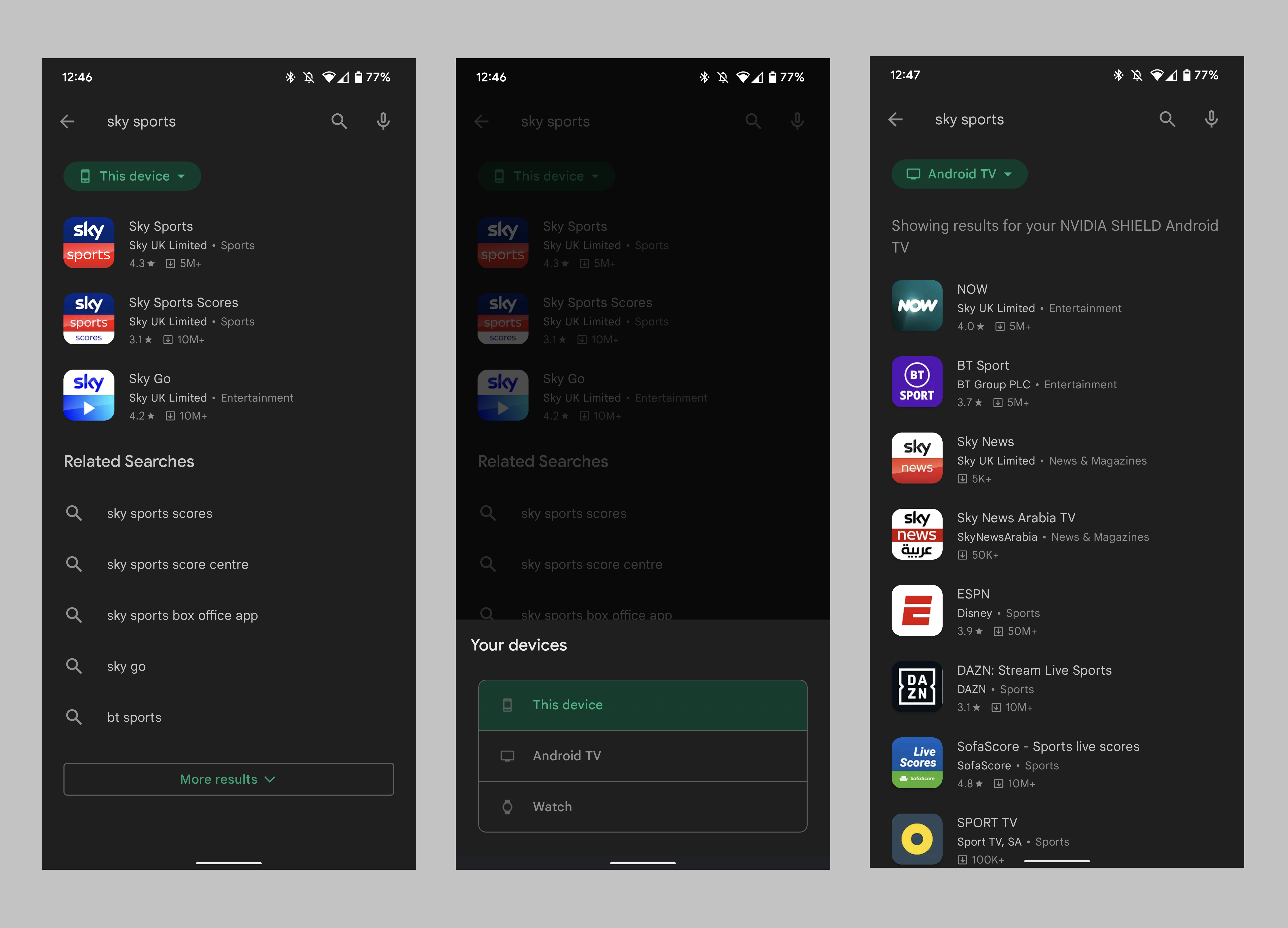 New Play Store filters help you find tablet apps from your phone