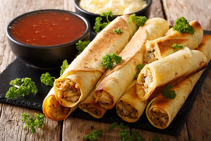 Low Carb Buffalo Chicken Taquitos
