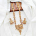 Golden long necklace sets