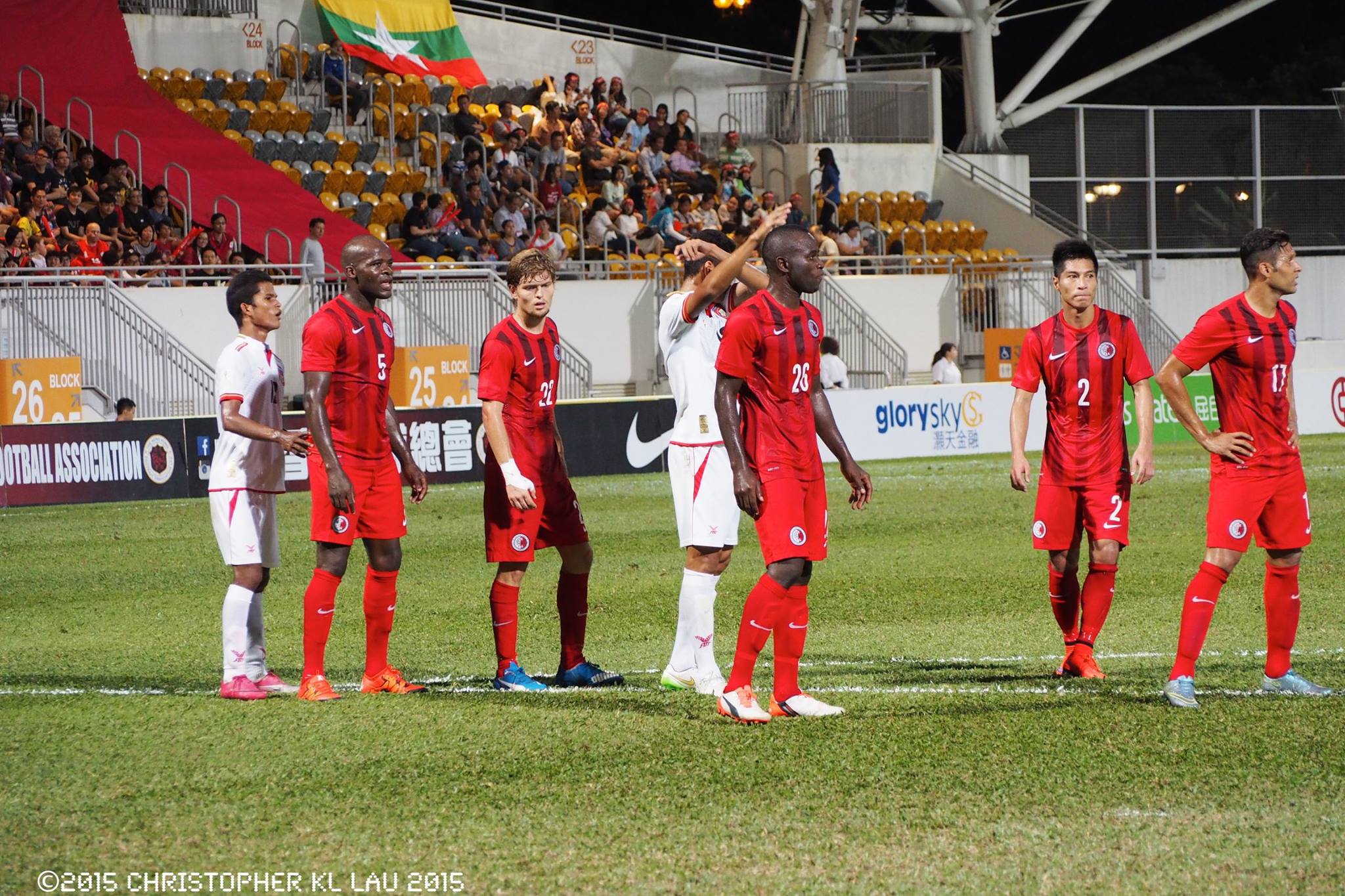 Photo Highlights - Hong Kong Versus Myanmar - HK win 5-0.