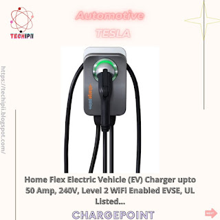 Charger upto 50 Amp, 240V, Level 2 WiFi Enabled EVSE, UL Listed, Energy Star, NEMA 6-50 Plug or Hardwired, Indoor/Outdoor, 23-Foot Cable