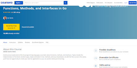 best Coursera Courses to learn Golang
