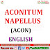 ACONITUM NAPELLUS (ACON) - ENGLISH 