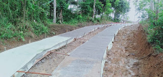 Pembangunan Cor Jalan Dusun Citelu RT 05 RW 01 Desa Mekarsari