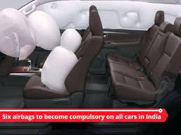 6 airbags to be compulsory in all Indian automobiles with up to 8 individuals: Govt
