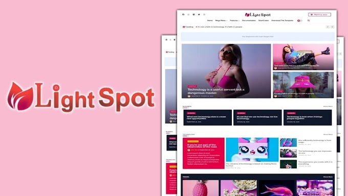 LightSpot - Creative & Fast Loading Blogger Template
