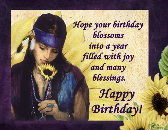 native american happy birthday images