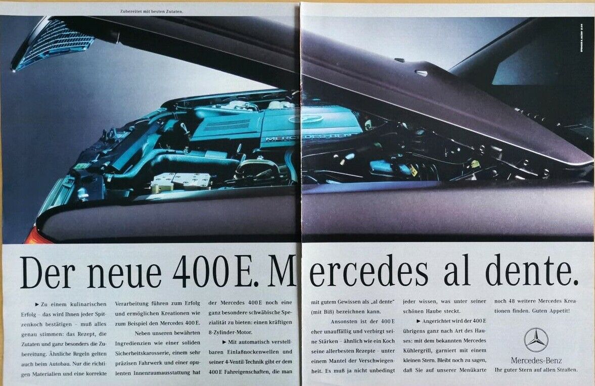 Der neue 400 E. Mercedes al dente.