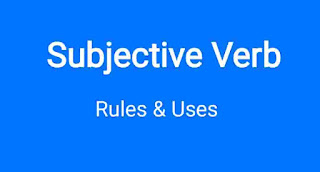 Subjective verb rules uses