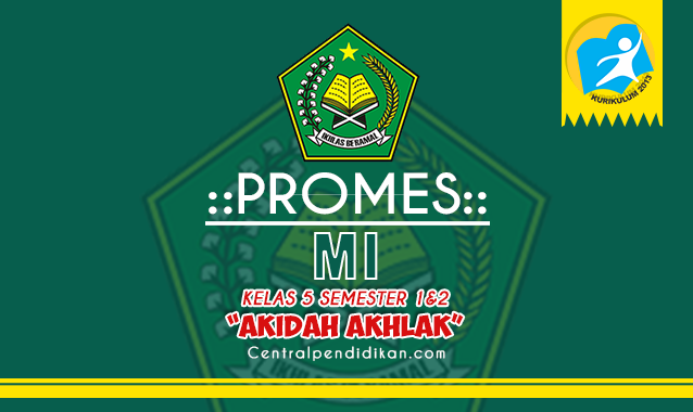 Promes Akidah Akhlak Kelas 5 MI Revisi Tahun 2021/2022, Lengkap