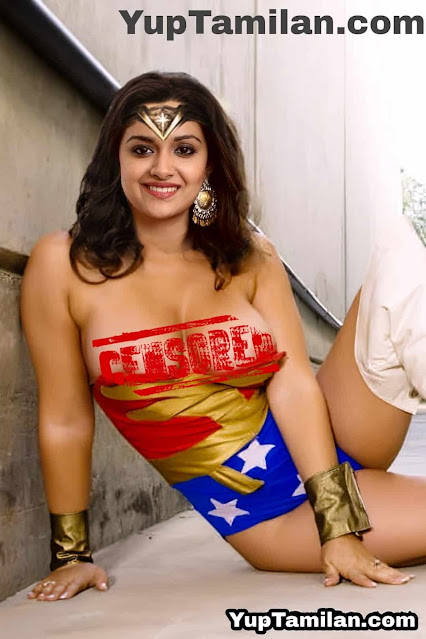 Keerthy Suresh as Wonder Woman - Nude showing her Boobs & Pussy