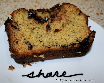 Banana Bread with Nutella Swirl