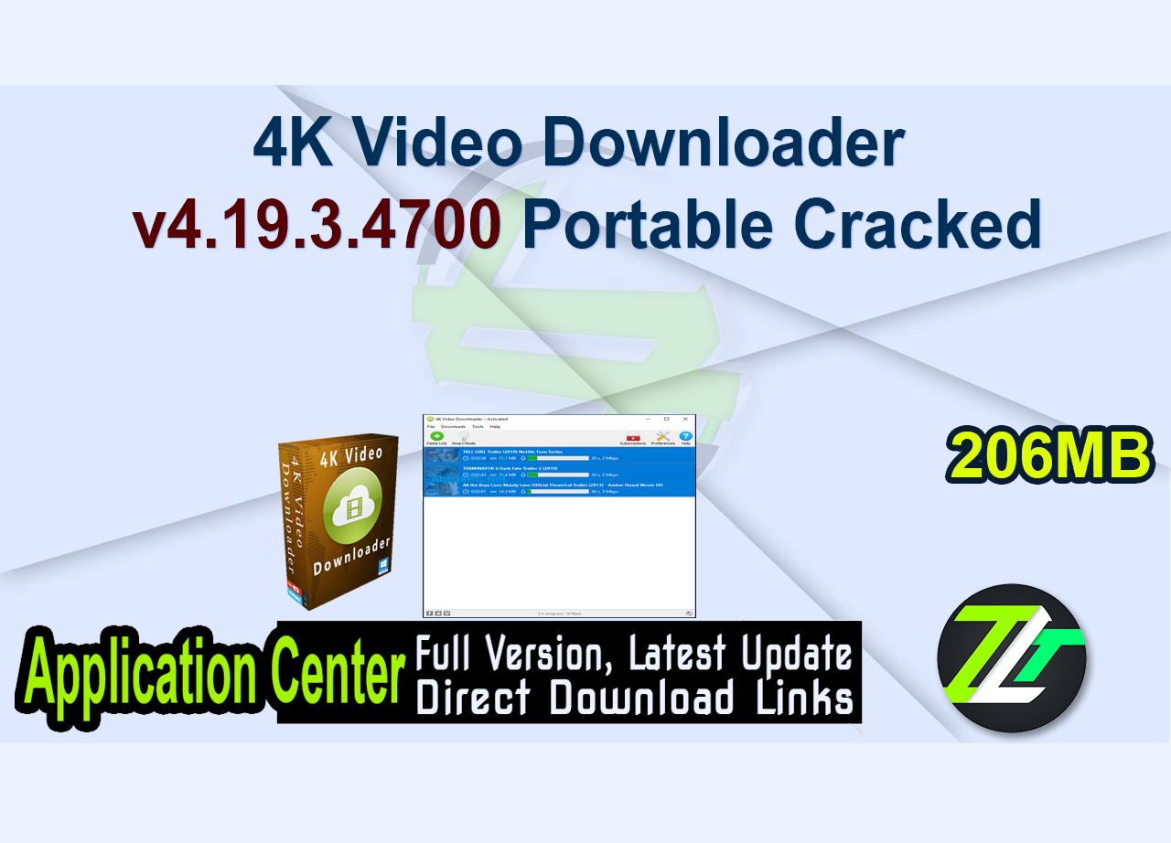 4K Video Downloader v4.19.3.4700 Portable Cracked