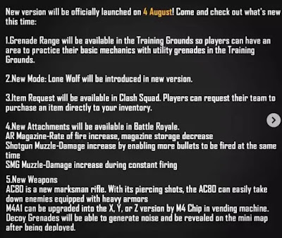 free fire ob29 patch notes