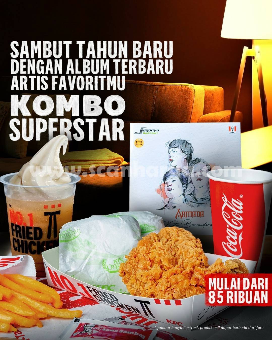 KFC Kombo Super Star Promo Paket Gratis CD! Harga Mulai Rp 85RB