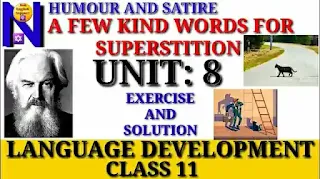 Unit 8 Humour and Satire | Neb Grade 11 | Language Development | Compulsory English by Suraj Bhatt