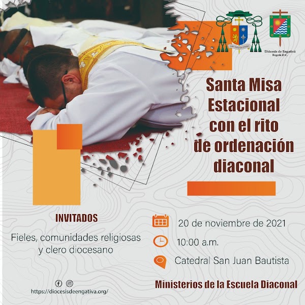 Santa Misa Estacional con el rito de Ordenación diaconal 20 DE NOVIEMBRE 2021