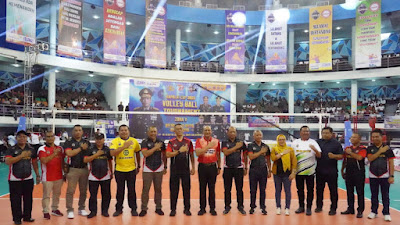 Turnamen Bola Volly Kapolri Cup 2023 Zona V Kalimantan Secara Resmi Dibuka