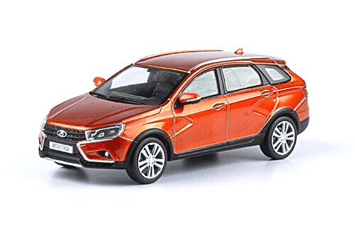 lada vesta sw cross 1:43, Автолегенды. Новая эпоха 1:43