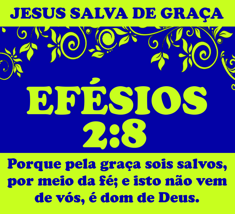 Jesus salva de graça