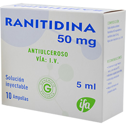 Ranitidina Solución inyectable