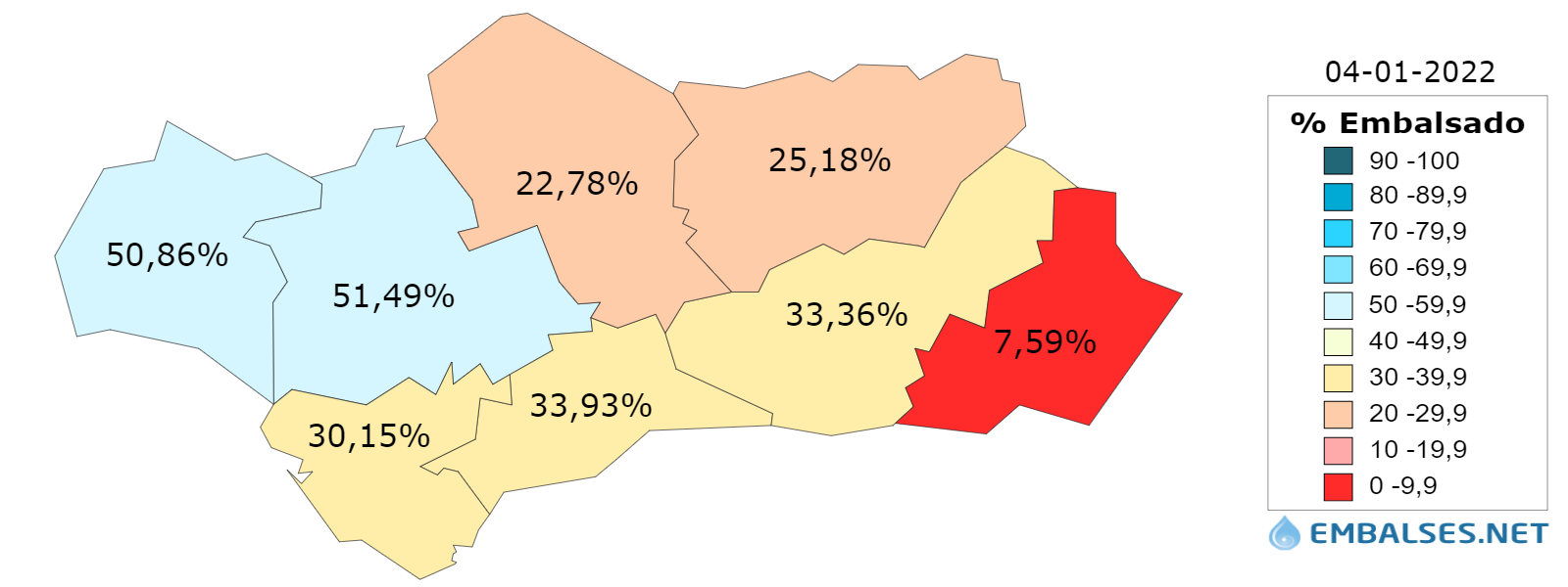 embalses andalucia capacidad