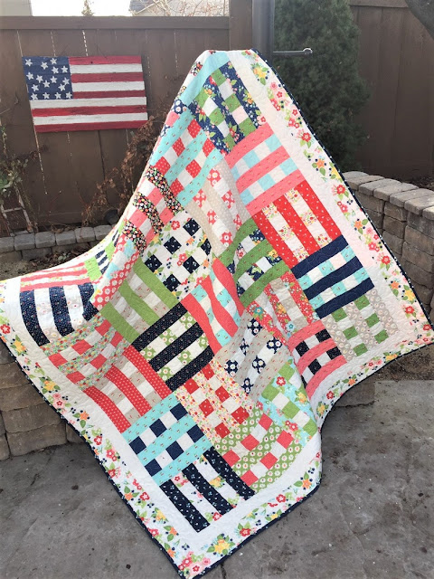 quilt with a woven look