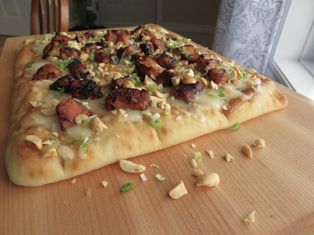 Peanut Chicken Flatbread Pizza