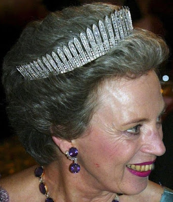 diamond fringe tiara princess benedikte say wittgenstein berleburg