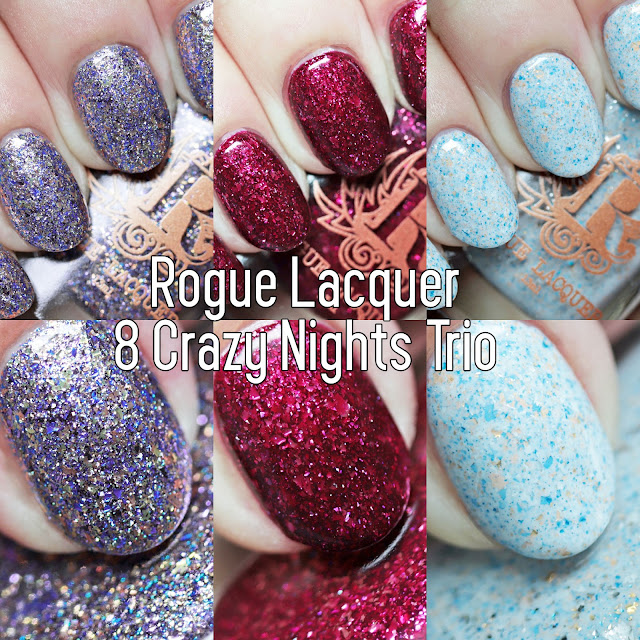 Rogue Lacquer 8 Crazy Nights Trio