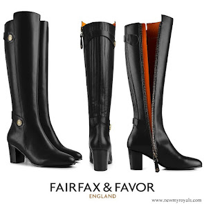 Zara Tindall wore Fairfax & Favor The Upton Black Leather Boot