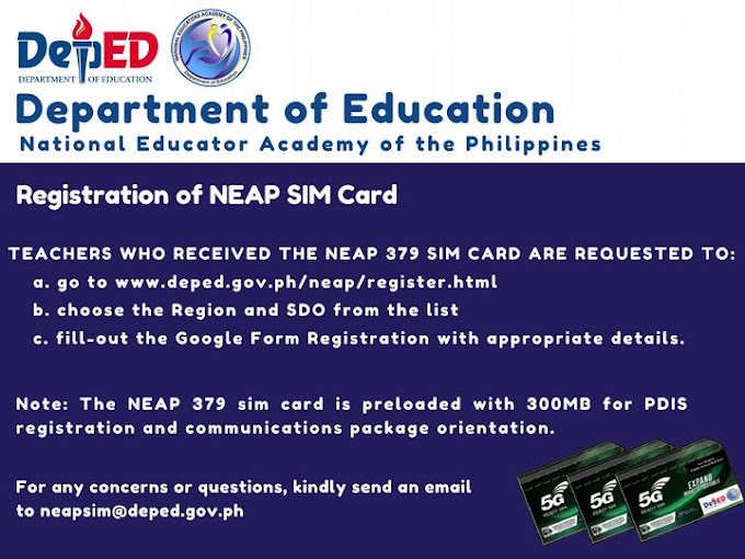 Teachers Guide | Quick - Easy Steps on How to Register DepEd NEAP 379 SIM Card 