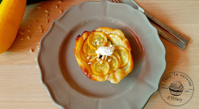 Mini tatin express aux courgettes et fromage frais - Dans la cuisine d'Hilary