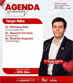 AGENDA SEMANAL DA RAD IMAGEM