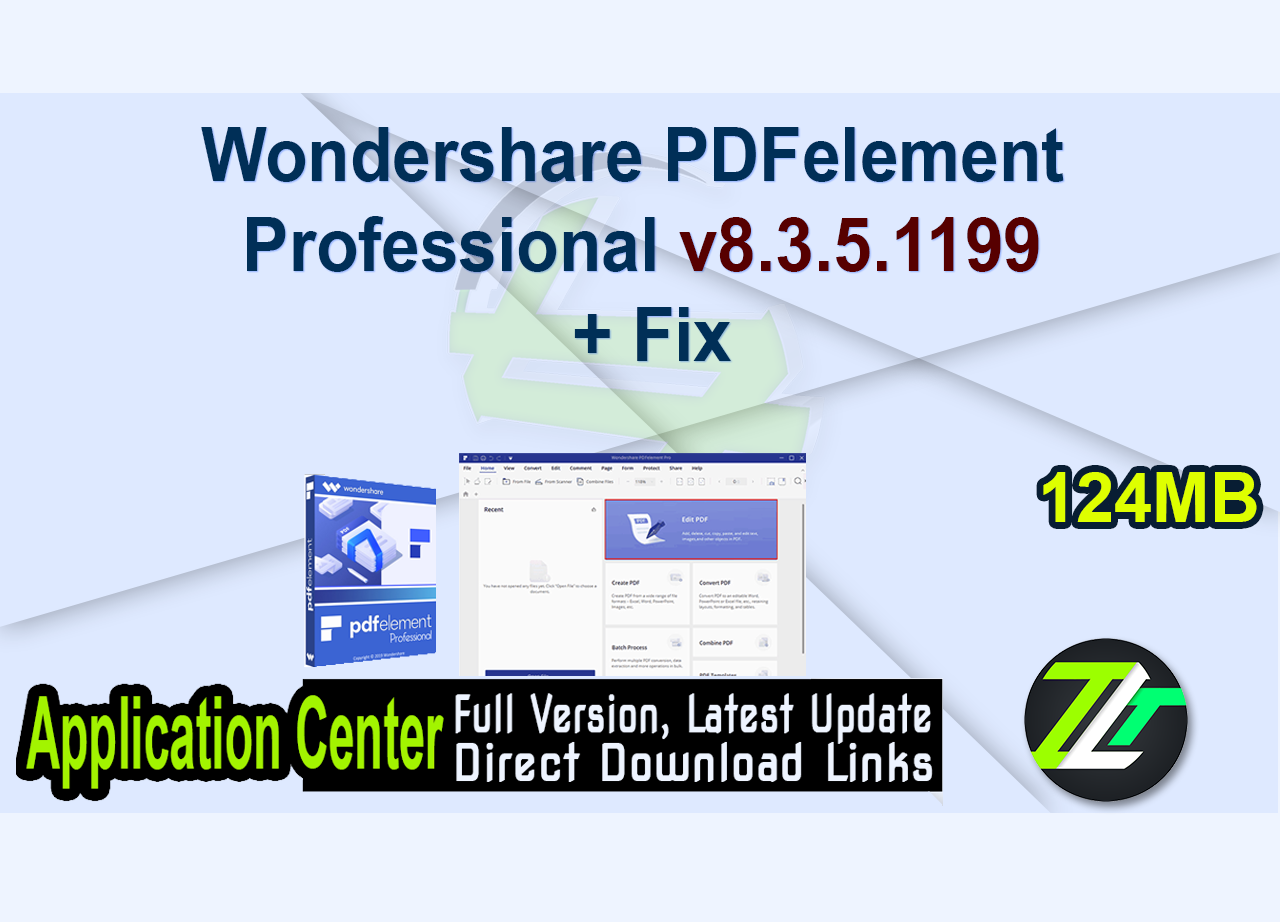Wondershare PDFelement Professional v8.3.5.1199 + Fix