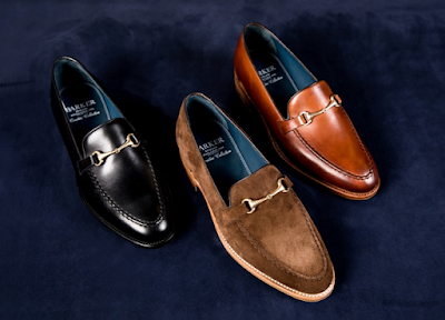 Three Unpaired Leather Horsebit Loafer Shoes