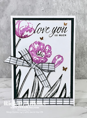Show how much you love someone with this simple stamping Flowering Tulips Note card.
