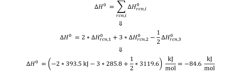 C(grafito) + O2(g) → CO2(g) ∆H°rxn = -393.5 kJ/mol, H2(g) + ½O2(g) → H2O(l) ∆H°rxn = -285.8 kJ /mol, 2C2H6(g) + 7O2(g) → 4CO2(g) + 6H2O(l) ∆H°rxn = -3119.6 kJ/mol, calcule el cambio de entalpía para la reacción, 2C(grafito) + 3H2(g) → C2H6(g), usando la ley de Hess, calcular la entalpía estándar de la reacción, calcular el calor estandar de la reacción, calcular la entalpía estándar de 2C(grafito) + 3H2(g) → C2H6(g), calcular el calor estándar de 2C(grafito) + 3H2(g) → C2H6(g), Calcular el calor estándar en kJ/mol de 2C(grafito) + 3H2(g) → C2H6(g) con la ley de Hess, Calcular el calor estándar en kJ/mol de 2C(grafito) + 3H2(g) → C2H6(g)