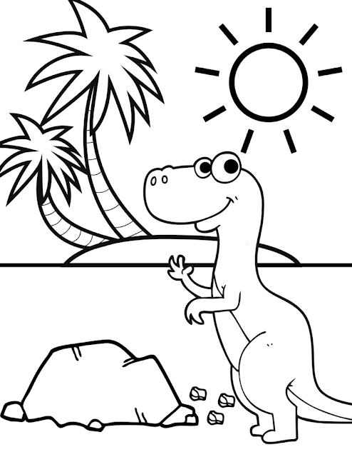 Fun dinosaur coloring pages for all ages