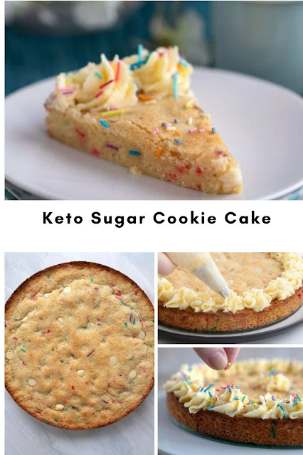 Keto Sugar Cookie Cake