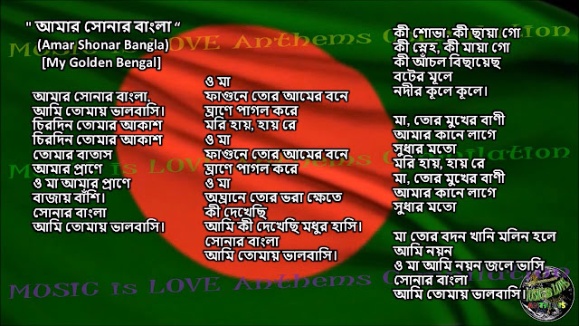 amar sonar bangla lyrics in english