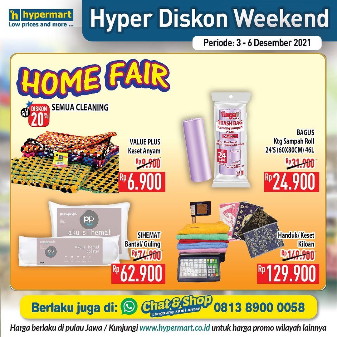 Katalog Promosi Hypermart Weekend Periode 03 - 06 Desember 2021